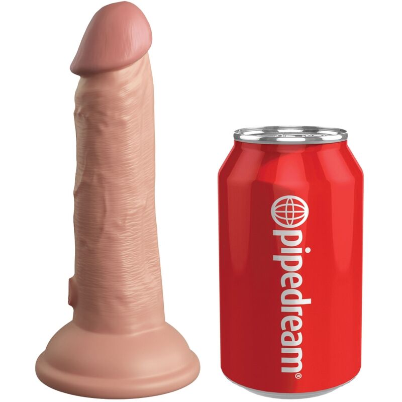 KING COCK ELITE - REALISTIC DILDO VIBRATING SILICONE 15.2 CM