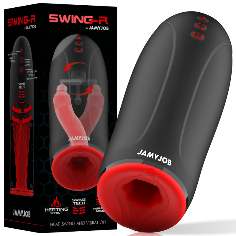 JAMYJOB - SWING-R HEATING EFFECT, SWING TECH AND VIBRATION MASTURBATOR - slika 2