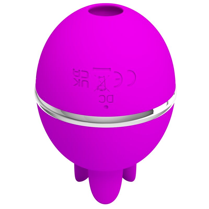 PRETTY LOVE - GEMINI BALL PURPLE ROUND SILICONE VIBRATOR - slika 3