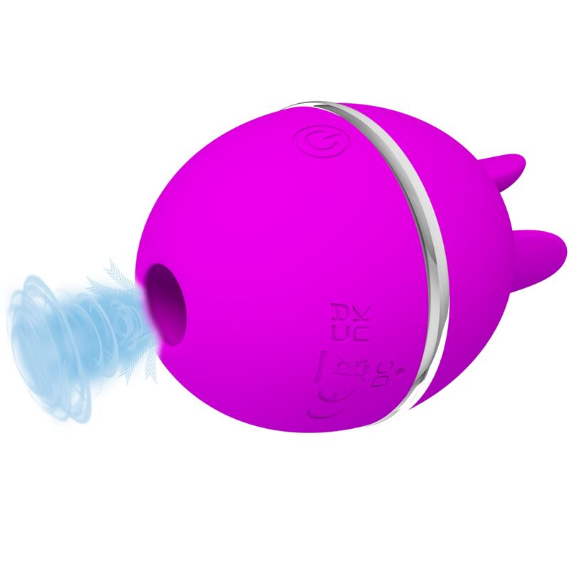 PRETTY LOVE - GEMINI BALL PURPLE ROUND SILICONE VIBRATOR - slika 2