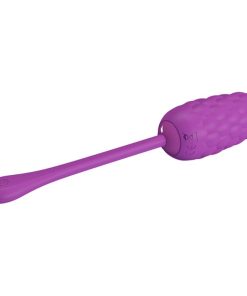 Alternative view of PRETTY LOVE - VIBRATING EGG WITH PURPLE RECHARGEABLE MARINE TEXTURE