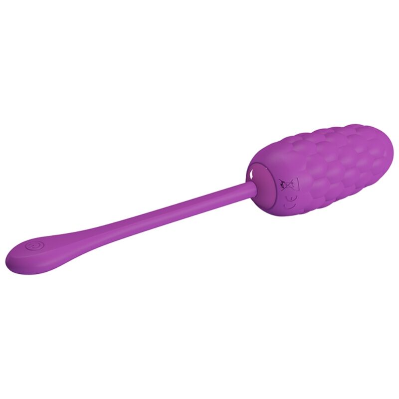 PRETTY LOVE - VIBRATING EGG WITH PURPLE RECHARGEABLE MARINE TEXTURE - slika 2