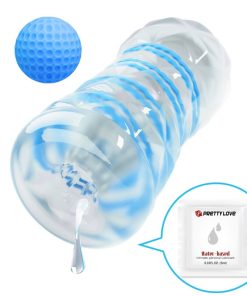 PRETTY LOVE - SMALL MASTURBATOR WITH BLUE SPIRALS