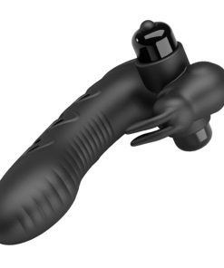 Alternative view of PRETTY LOVE - VANCE BLACK RABBIT VIBRATOR FINGER COVER