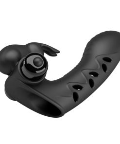 PRETTY LOVE - VANCE BLACK RABBIT VIBRATOR FINGER COVER - slika 3
