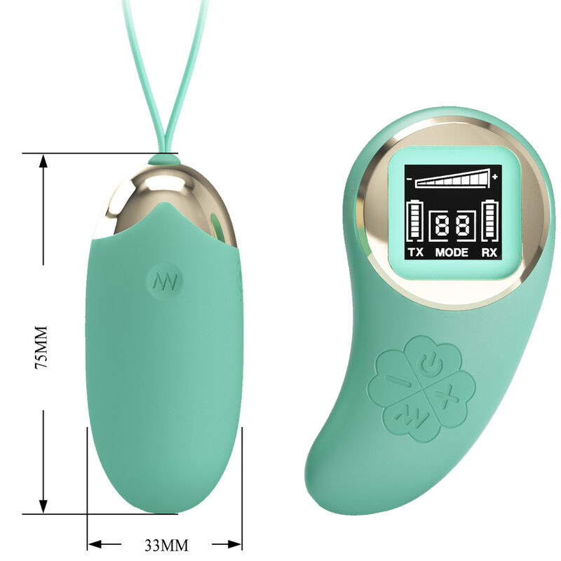 PRETTY LOVE - GREEN REMOTE CONTROL VIBRATING EGG MINE - slika 3