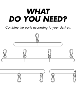 FETISH SUBMISSIVE BONDAGE - ADJUSTABLE SEPARATOR BAR 4 PIECES - slika 3