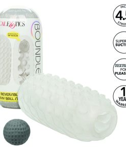 CALIFORNIA EXOTICS - BOUNDLESS REVERSIBLE SQUISHY BALL STROKE YELLOW