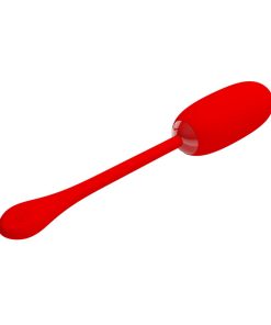 PRETTY LOVE - JULIUS WATERPROOF-RECHARGEABLE VIBRATING EGG RED - slika 3