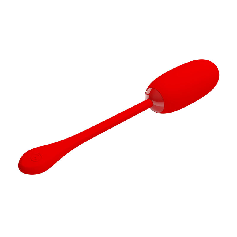 PRETTY LOVE - JULIUS WATERPROOF-RECHARGEABLE VIBRATING EGG RED - slika 3