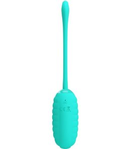 PRETTY LOVE - KIRK RECHARGEABLE VIBRATING EGG AQUA GREEN - slika 3