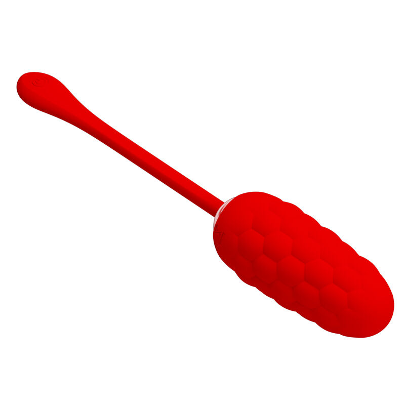 PRETTY LOVE - VIBRATING EGG WITH RED RECHARGEABLE MARINE TEXTURE - slika 2