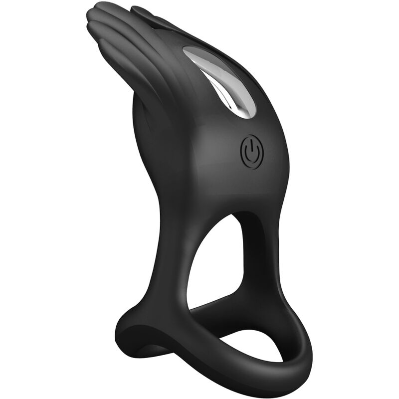 PRETTY LOVE - VIBRANT PENIS RING 7 VIBRATIONS BLACK SILICONE - slika 3