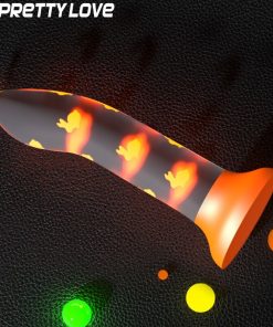 PRETTY LOVE - MAGICAL NIGHTFALL DILDO WITHOUT VIBRATION LUMINOUS ORANGE - slika 3