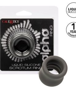 CALIFORNIA EXOTICS - ALPHA SCROTUM STRETCHING RING BLACK