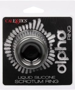 Alternative view of CALIFORNIA EXOTICS - ALPHA SCROTUM STRETCHING RING BLACK