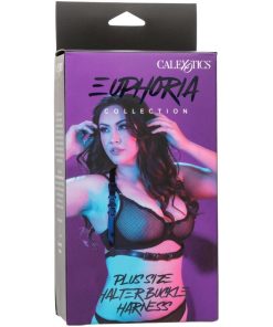 CALIFORNIA EXOTICS - EUPHORIA PLUS SIZE HALTER BUCKLE HARNESS BLACK - slika 3