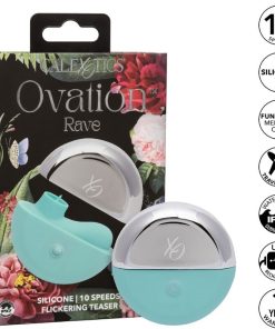 Alternative view of CALIFORNIA EXOTICS - OVATION RAVE STIMULATOR AQUA GREEN