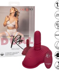 Alternative view of CALIFORNIA EXOTICS - RIDER MASSAGER DOUBLE MOTOR REMOTE CONTROL RED