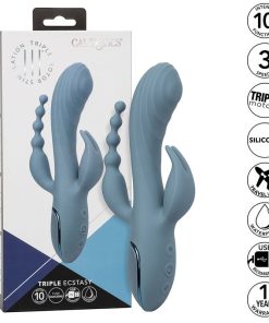 Alternative view of CALIFORNIA EXOTICS - VIBRATOR TRIPLE ECSTASY GREY