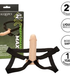 Alternative view of CALIFORNIA EXOTICS - PERFORMANCE MAXX LIFE-LIKE EXTENSION WITH HARNESS LIGHT SKIN