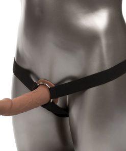 CALIFORNIA EXOTICS - PERFORMANCE MAXX LIFE-LIKE EXTENSION WITH HARNESS BROWN SKIN