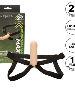 Alternative view of CALIFORNIA EXOTICS - PERFORMANCE MAXX EXTENSION WITH HARNESS LIGHT SKIN