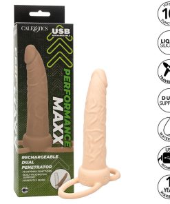 CALIFORNIA EXOTICS - PERFORMANCE MAXX RECHARGABLE DUAL PENETRATOR LIGHT SKIN - slika 3