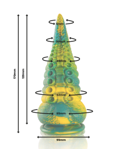 EPIC - CETUS GREEN TENTACLE DILDO SMALL SIZE - slika 3