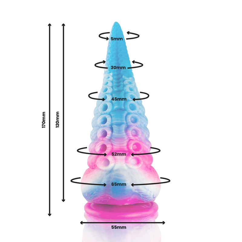 EPIC - SCYLLA BLUE TENTACLE DILDO SMALL SIZE - slika 3