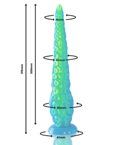 EPIC - SCYLLA FLUORESCENT THIN TENTACLE DILDO LARGE SIZE - slika 3