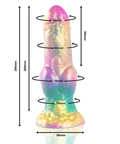 EPIC - IRIS DILDO WITH RAINBOW TESTICLES OF PLEASURE - slika 3