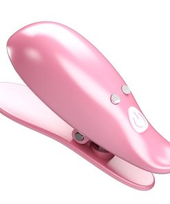 PRETTY LOVE - LEAF VIBRATING NIPPLE CLAMPS PINK