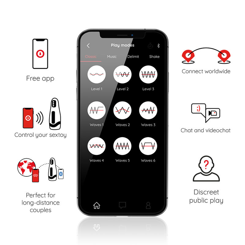 ONINDER - SEOUL RECHARGEABLE MALE MASTURBATOR 10 SPEED - FREE APP - slika 3
