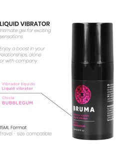 Alternative view of BRUMA - LIQUID VIBRATOR ULTRA SLIDING BUBBLEGUM 15 ML