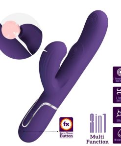 Alternative view of PRETTY LOVE - PERLITA G-SPOT VIBRATOR 3 IN 1 MULTIFUNCTION PURPLE