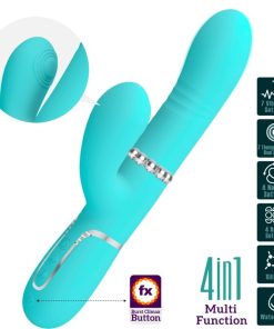 PRETTY LOVE - MULTIFUNCTION G-SPOT VIBRATOR AQUA GREEN - slika 3