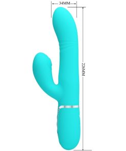 PRETTY LOVE - MULTIFUNCTION G-SPOT VIBRATOR AQUA GREEN - slika 2