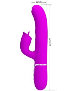 Alternative view of PRETTY LOVE - RABBIT VIBRATOR WITH LICKING FUCHSIA