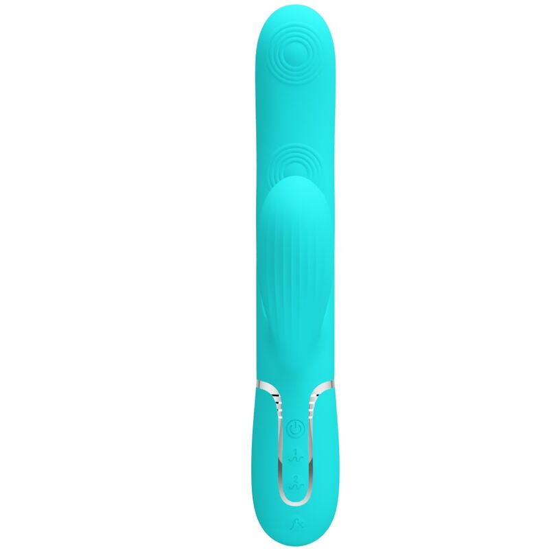 PRETTY LOVE - PERLITA MULTIFUNCTION 3 IN 1 G-SPOT VIBRATOR AQUA GREEN - slika 2