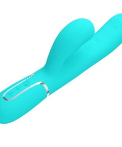 PRETTY LOVE - PERLITA MULTIFUNCTION 3 IN 1 G-SPOT VIBRATOR AQUA GREEN - slika 3