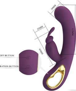 PRETTY LOVE - LIAM RABBIT VIBRATOR G SPOT STIMULATOR PURPLE - slika 3