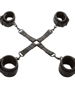 Alternative view of CALEXOTICS - NOCTURNAL HOG TIE CONNECTOR CUERO AJUSTABLE BLACK