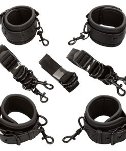 Alternative view of CALEXOTICS - NOCTURNAL BED RESTRAINTS LEATHER ADJUSTABLE BLACK