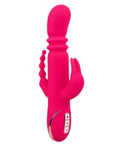 CALEXOTICS - JACK FANTASY TRIPLE HEATED VIBRATOR RABBIT PINK - slika 2