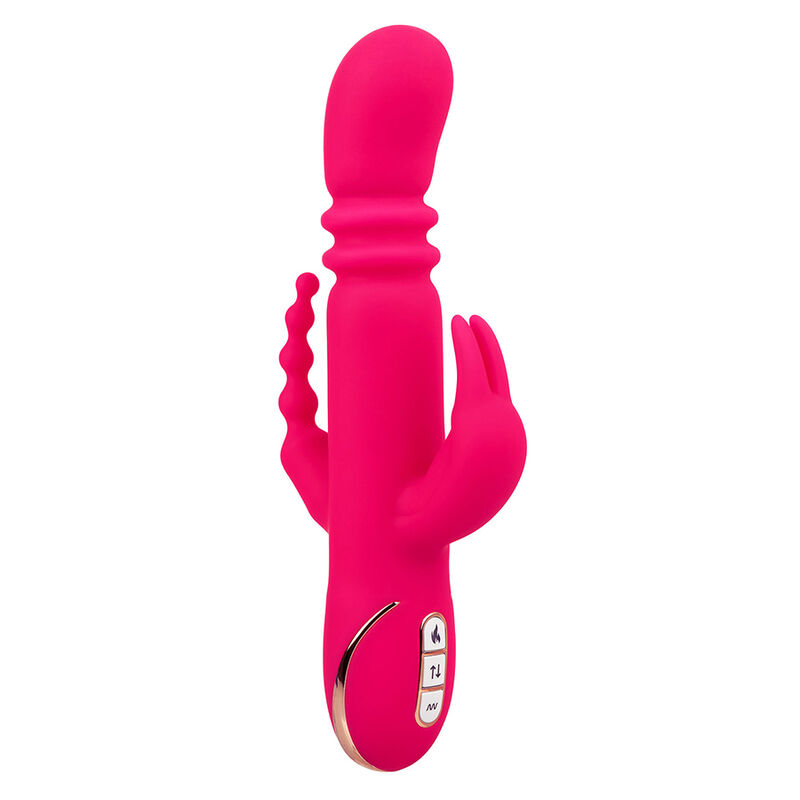CALEXOTICS - JACK FANTASY TRIPLE HEATED VIBRATOR RABBIT PINK - slika 2