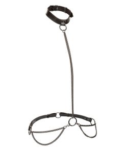 Alternative view of CALEXOTICS - EUPHORIA CHAIN HALTER COLLAR  LEASH PLUS SIZE