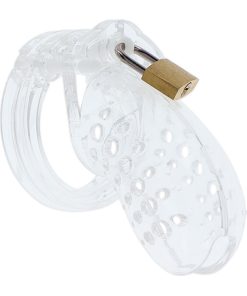 HIDDEN DESIRE - EXTREME CHASTITY COCK CAGE ACRYLIC ADJUSTABLE CLEAR