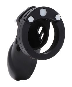 Alternative view of HIDDEN DESIRE - EXTREME CHASTITY COCK CAGE SILICONE SIZE L BLACK