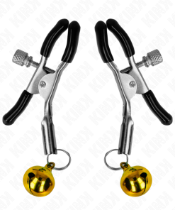 Alternative view of KINK - GOLD SINGLE BELL NIPPLE CLAMP 6 CM